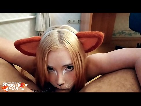 ❤️ Kitsune loro dick na kụkọba n'ọnụ ya Anal video ❌️❤